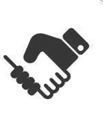 Kézfogás ikon